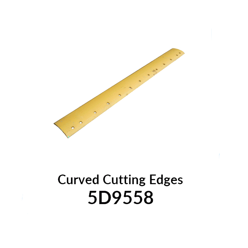 Lâminas niveladoras 5D9558 Bordas de corte curvas