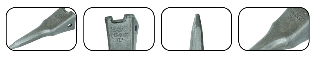 dentes de miniescavadeira