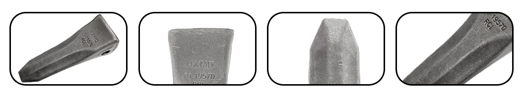 Dente de balde tigre da escavadeira Doosan