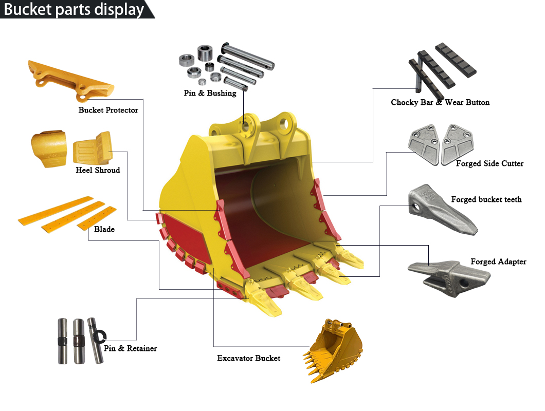 Adaptador de dente de ca&ccedil;amba Komatsu