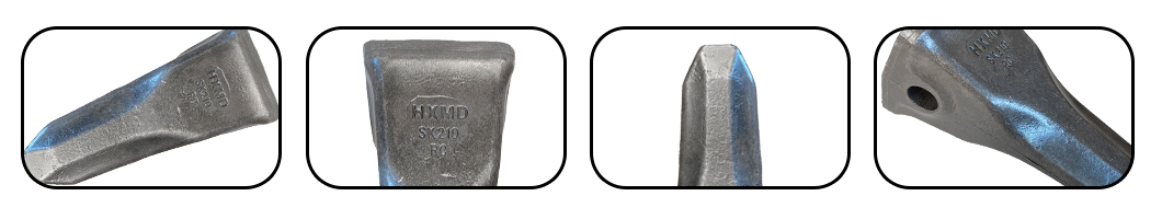 balde de dentes de pedra