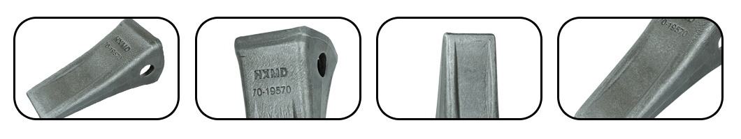 dentes de rocha para miniescavadeira