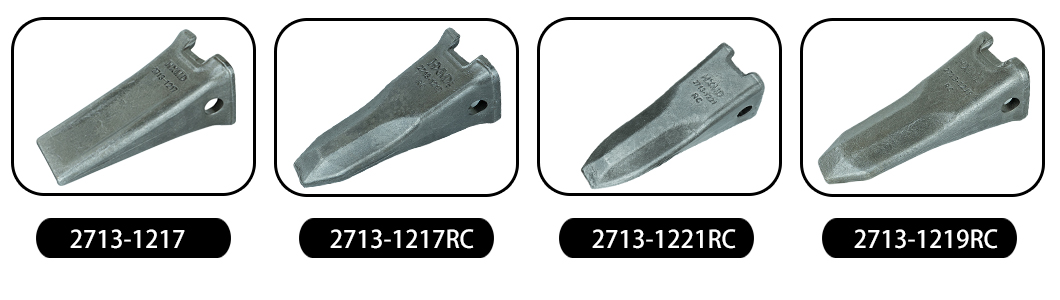 dentes de balde kubota