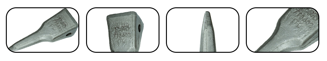 balde de dente de escavadeira