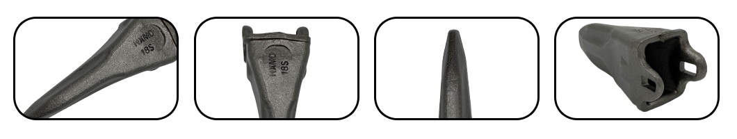 dentes e hastes de ca&ccedil;amba