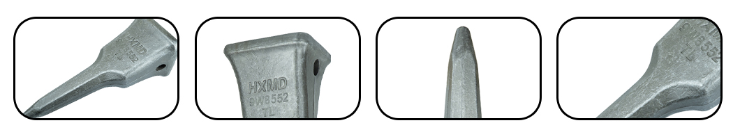 Dentes de escavadeira personalizados de liga de a&ccedil;o