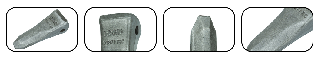 Mini dentes de balde de escavadeira